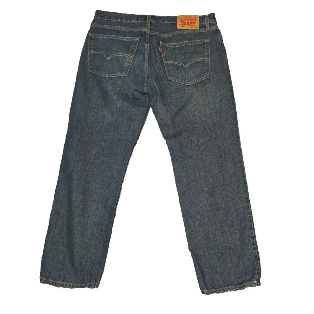 Levi Strauss & CO Denim Wash 559 Jeans Size 36x30 36 x 30 Distressed Whiskered